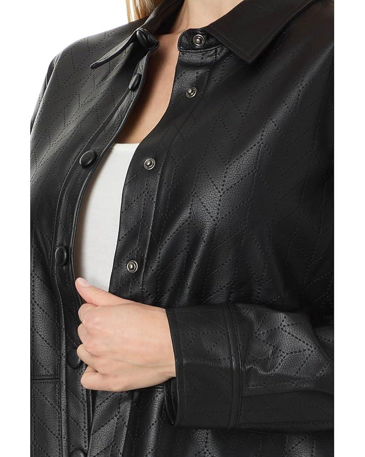 Vegan Leather Moto Jacket Product Image