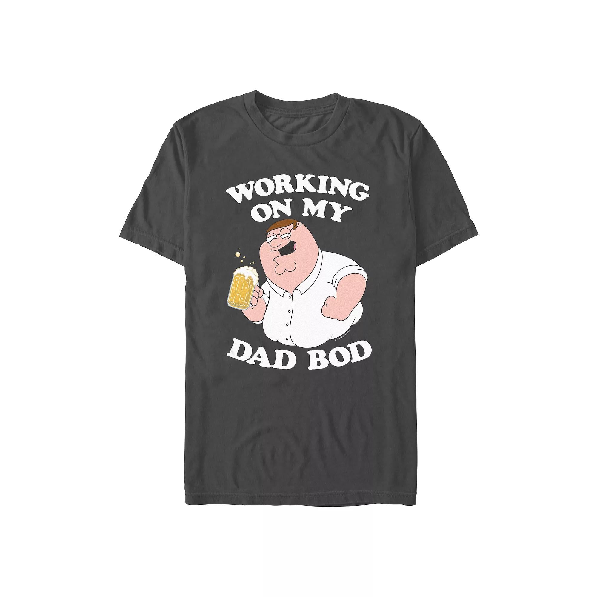 Men's Family Guy Peter Griffin Working On My Dad Bod Graphic Tee,  Product Image
