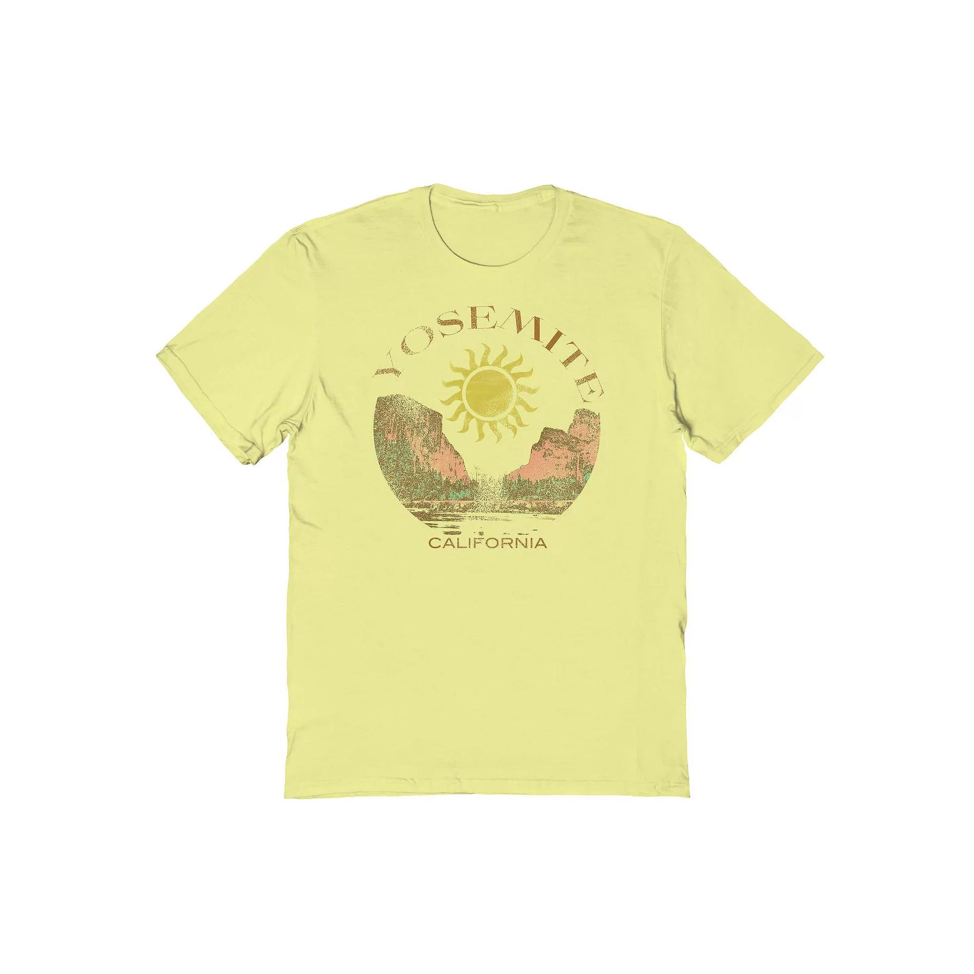 Men's COLAB89 by Threadless Yosemite Sun Graphic Tee, Size: Medium, Cornsilk Product Image