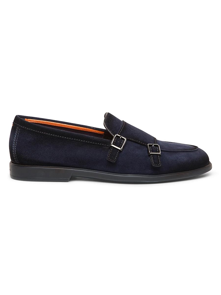 Mens Malibu Double-Buckle Suede Loafers Product Image