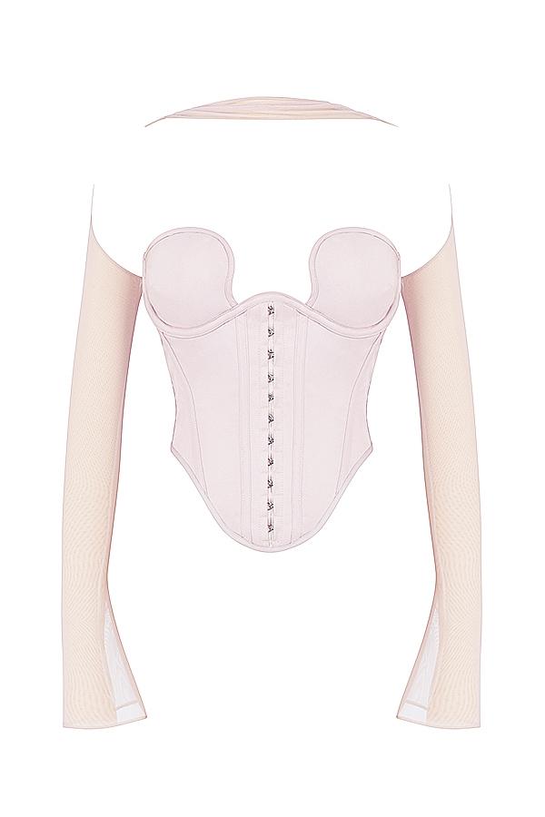 Mina  crystal structured corset Product Image