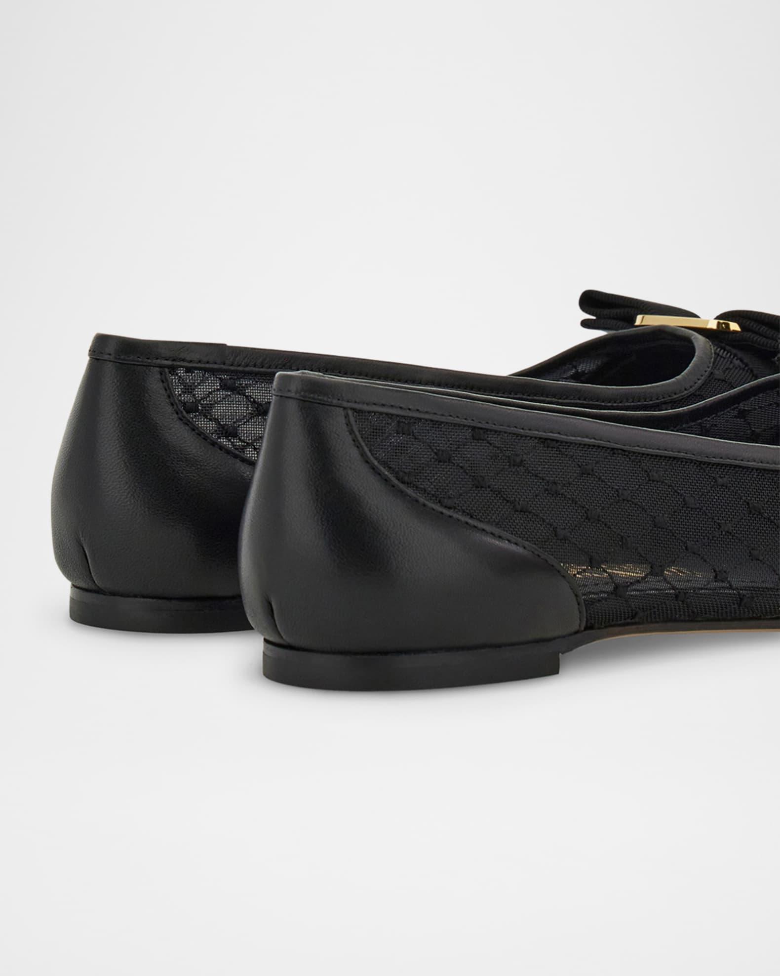 Varina Mesh Bow Ballerina Flats Product Image