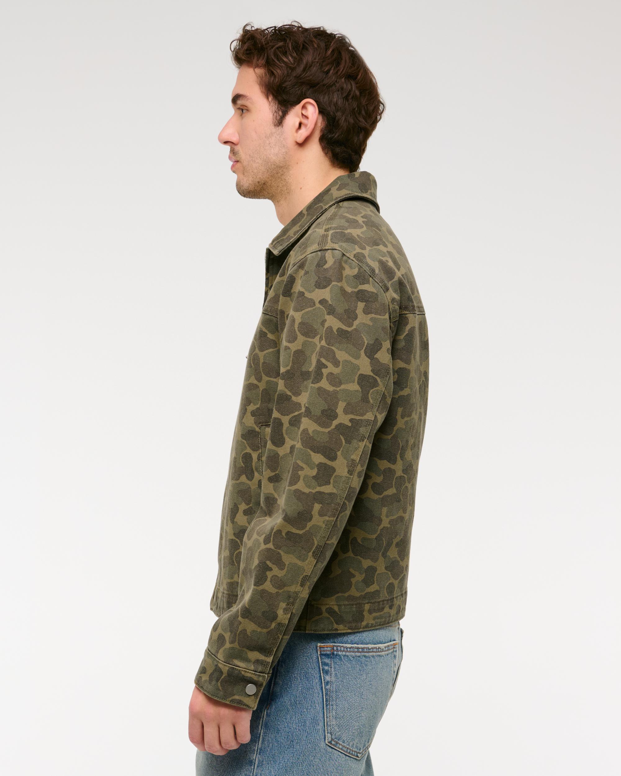 Lightweight Cropped Zip Workwear Jacket Product Image