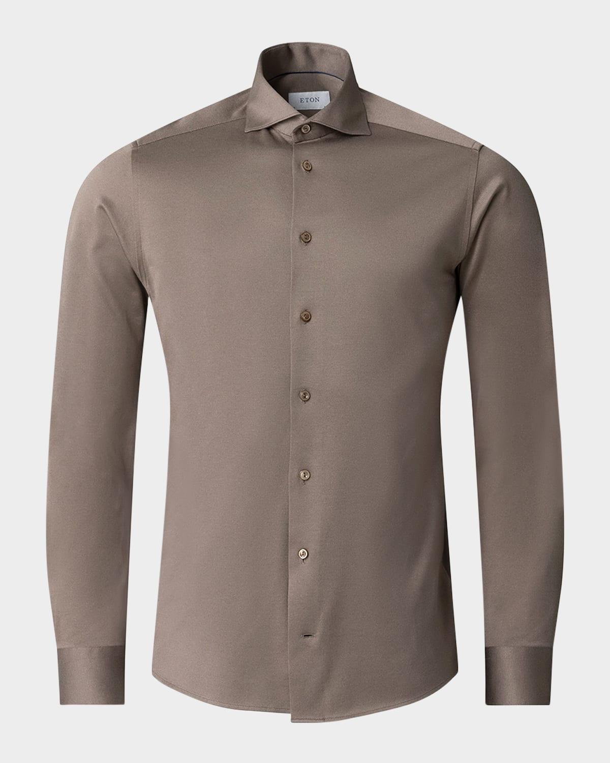 Mens Contemporary Fit Cotton Sport Shirt Product Image