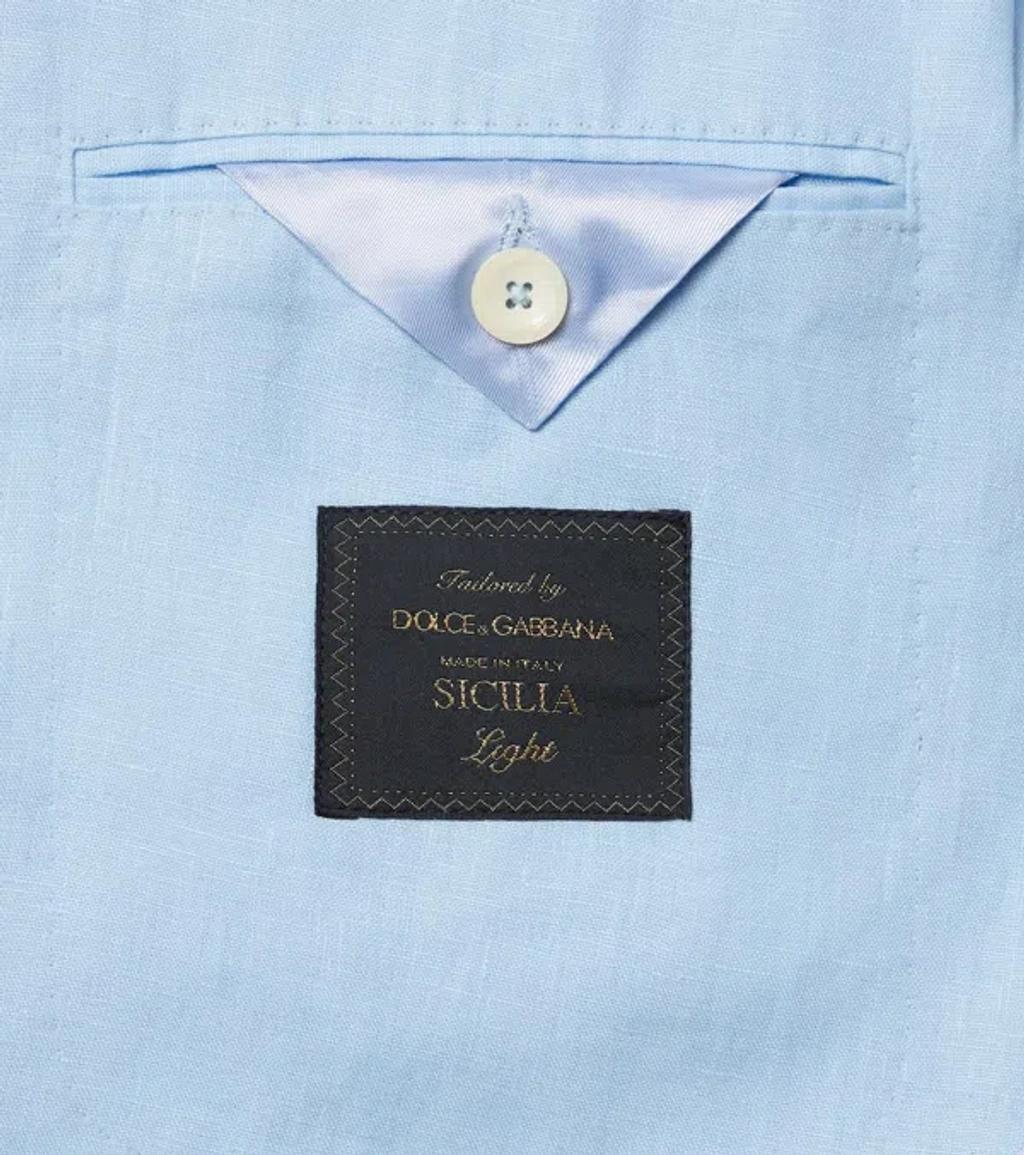 DOLCE & GABBANA Single-breasted Blazer In Blue Product Image