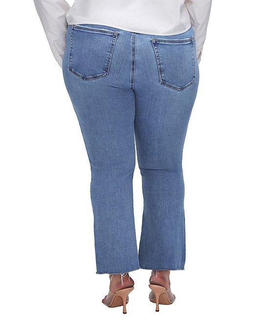 Good American Good Legs Plus Mid Rise Cropped Mini Boot Jeans Product Image
