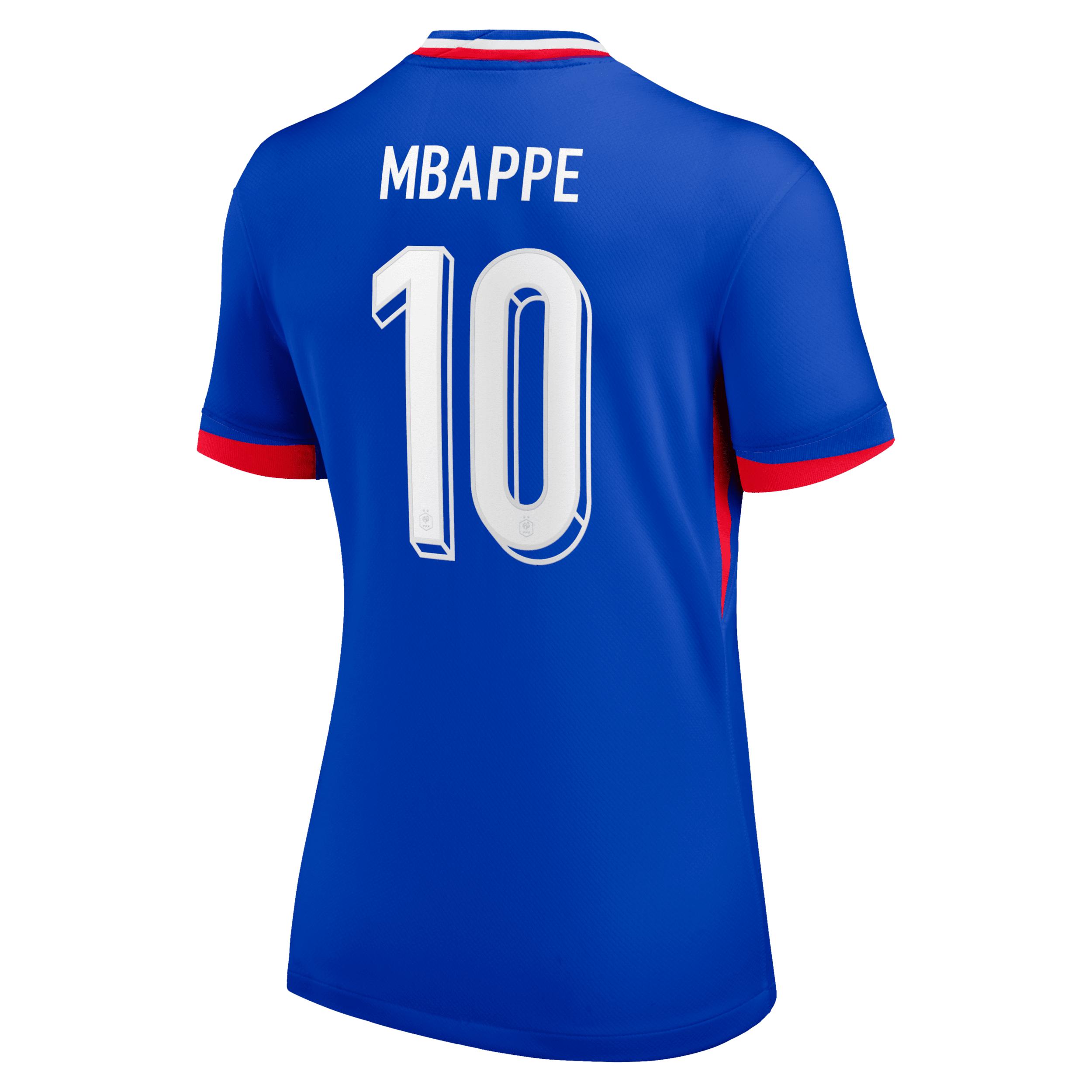Kylian Mbapp France National Team 2024 Stadium Home Nike Womens Dri-FIT Soccer Jersey | N201351094-FFF Product Image