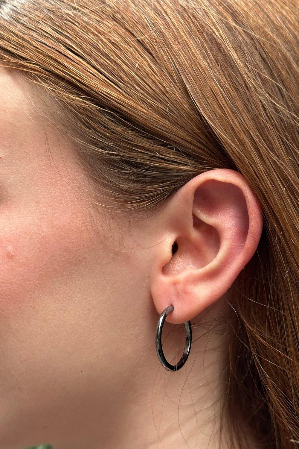 Mini Thick Hoop Earrings Product Image