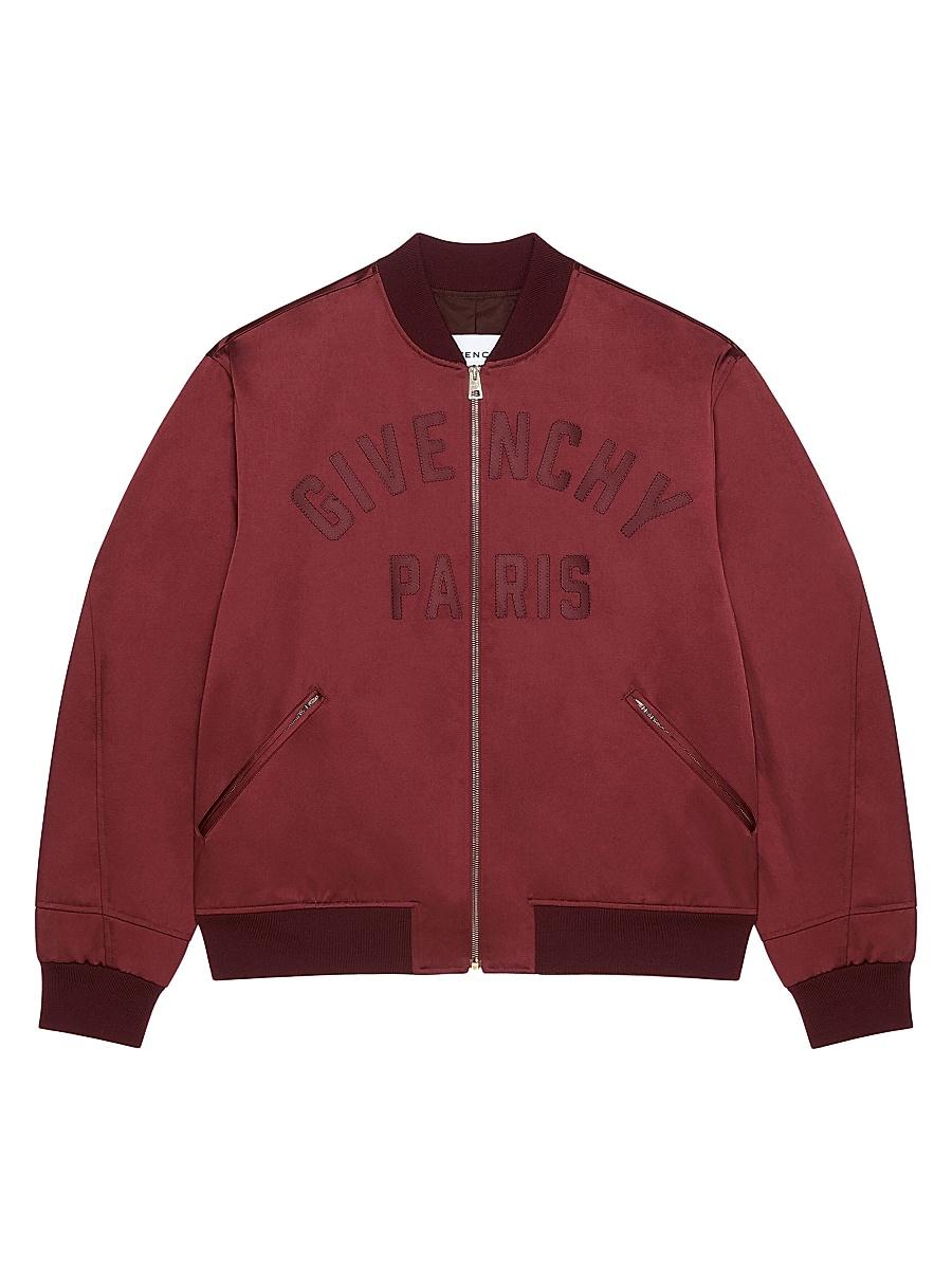 Mens Paris Zipped Blouson Jacket in Satin Product Image