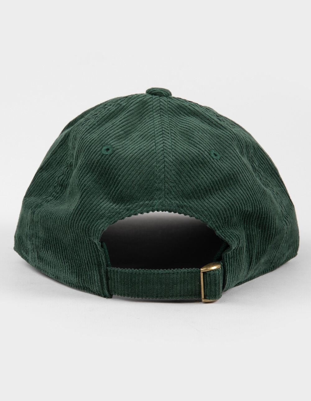 BRIXTON Stacked LP Corduroy Strapback Hat - GREEN Product Image