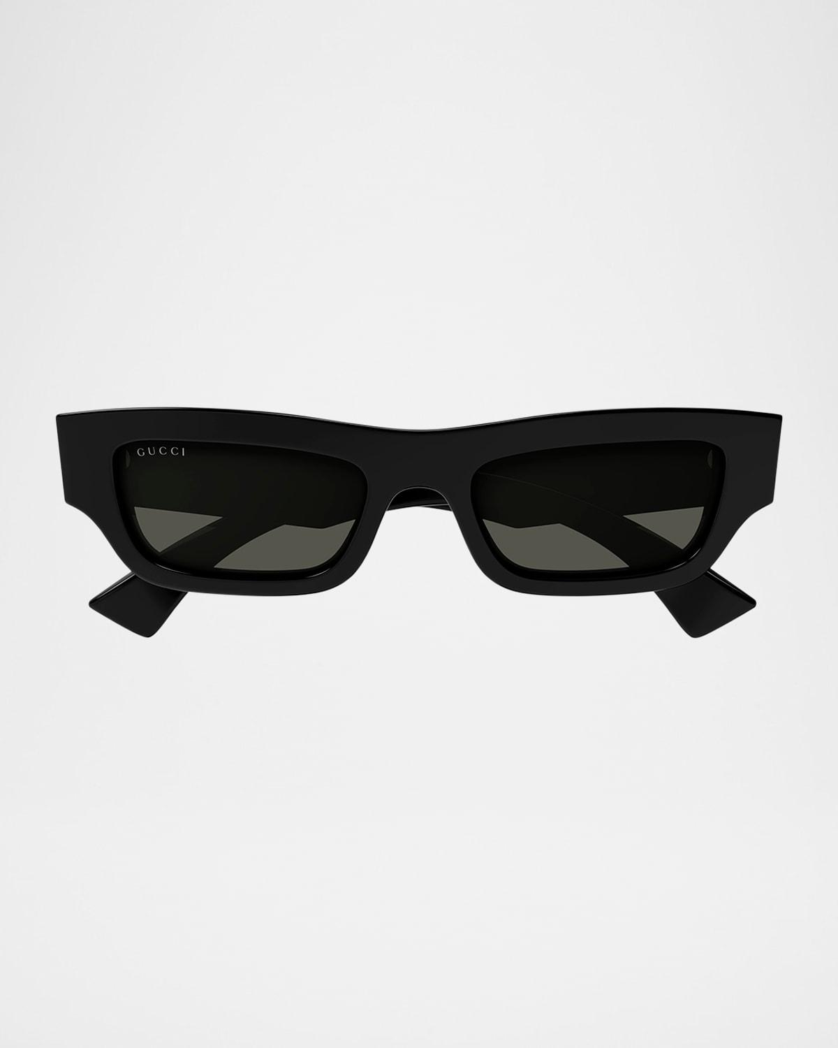 Mens GG1839SM Acetate Rectangle Sunglasses Product Image