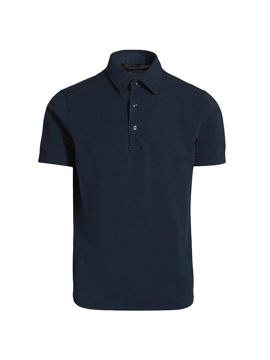 Men's Cotton Pique Polo Shirt Product Image