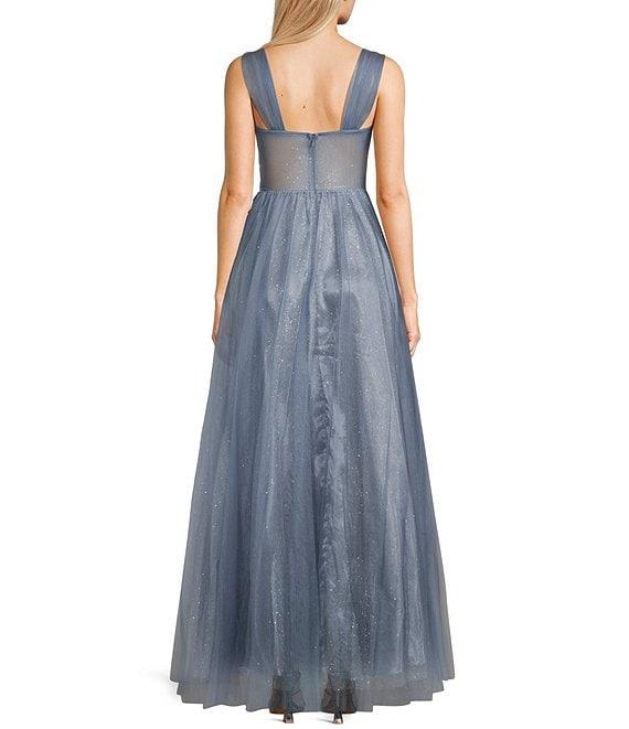 Blondie Nites Embellished Mesh Sweetheart Neckline Corset Ballgown Product Image