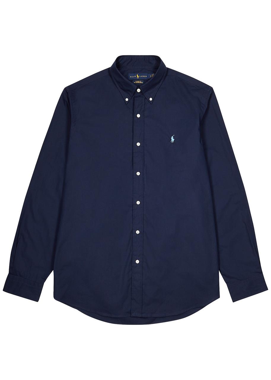 POLO RALPH LAUREN Camicia Bd In Popeline Stretch Slim-fit Shirt In Blue Product Image