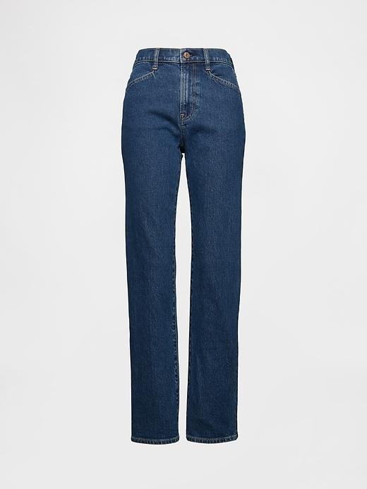 High Rise Studded &apos;90s Straight Jeans Product Image