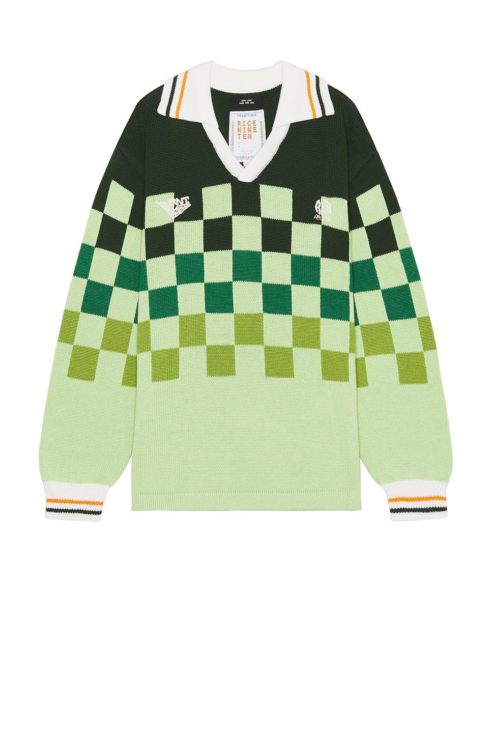 Knitting Checkered Soccer Jersey Product Image