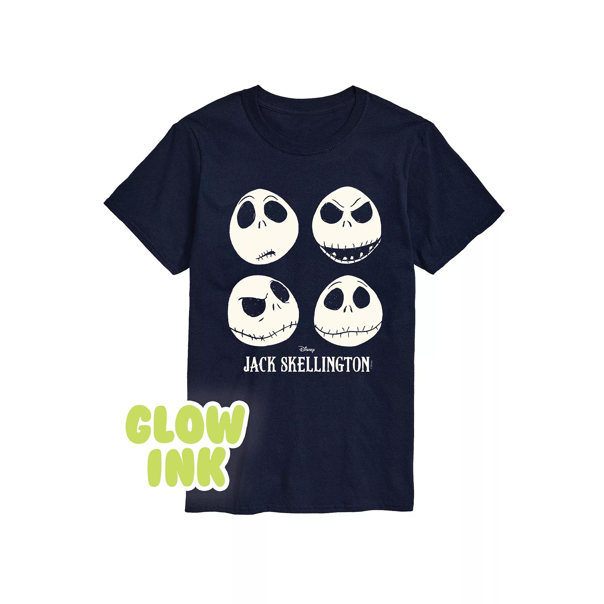 Disney's Nightmare Before Christmas Jack Skellington Men's Glow Graphic Tee,  Product Image
