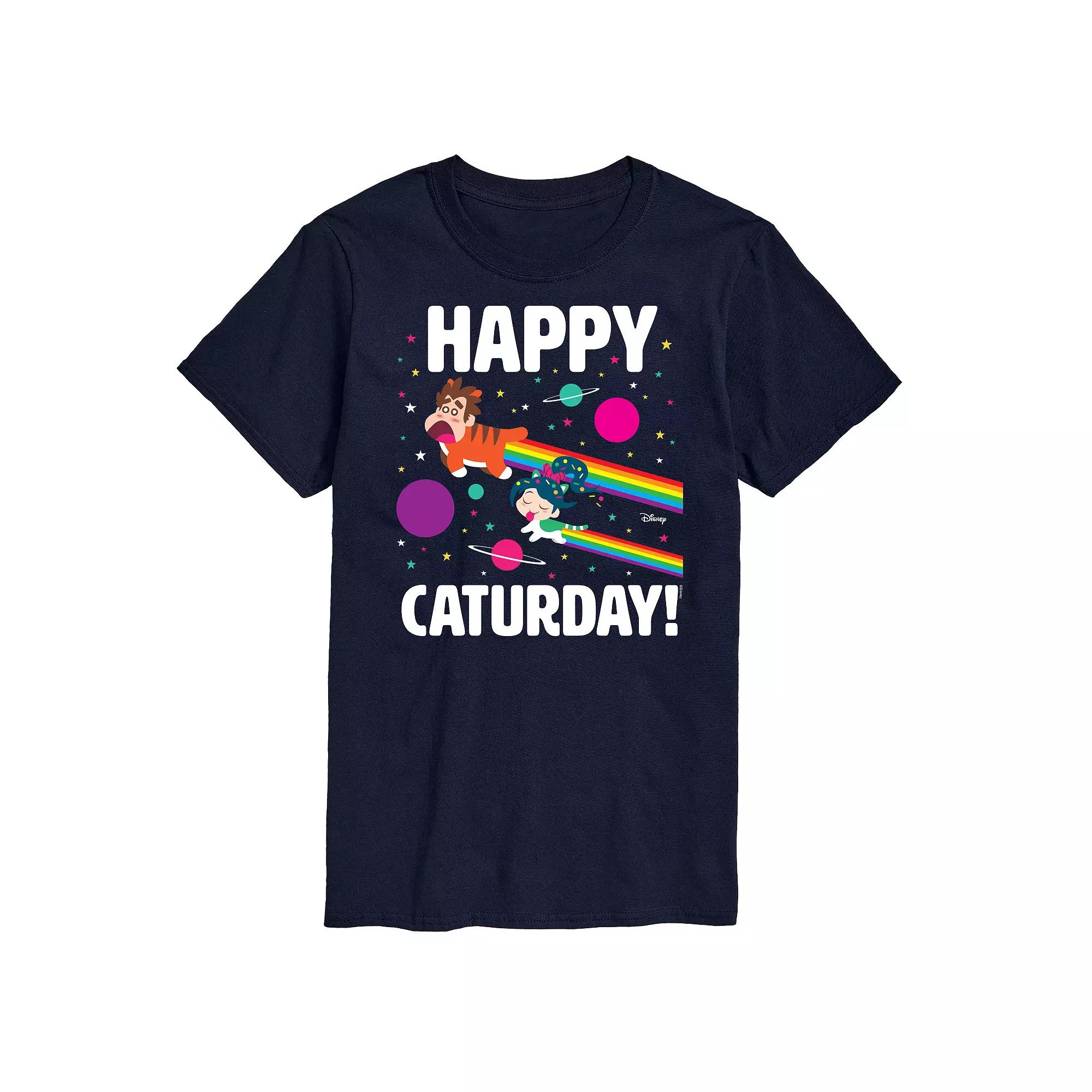 Disney's Wreck It Ralph Big & Tall Happy Caturday Graphic Tee, Men's,  Product Image