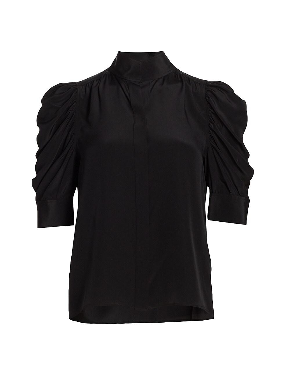 Frame Gillian Puffed Shoulder Blouse Product Image