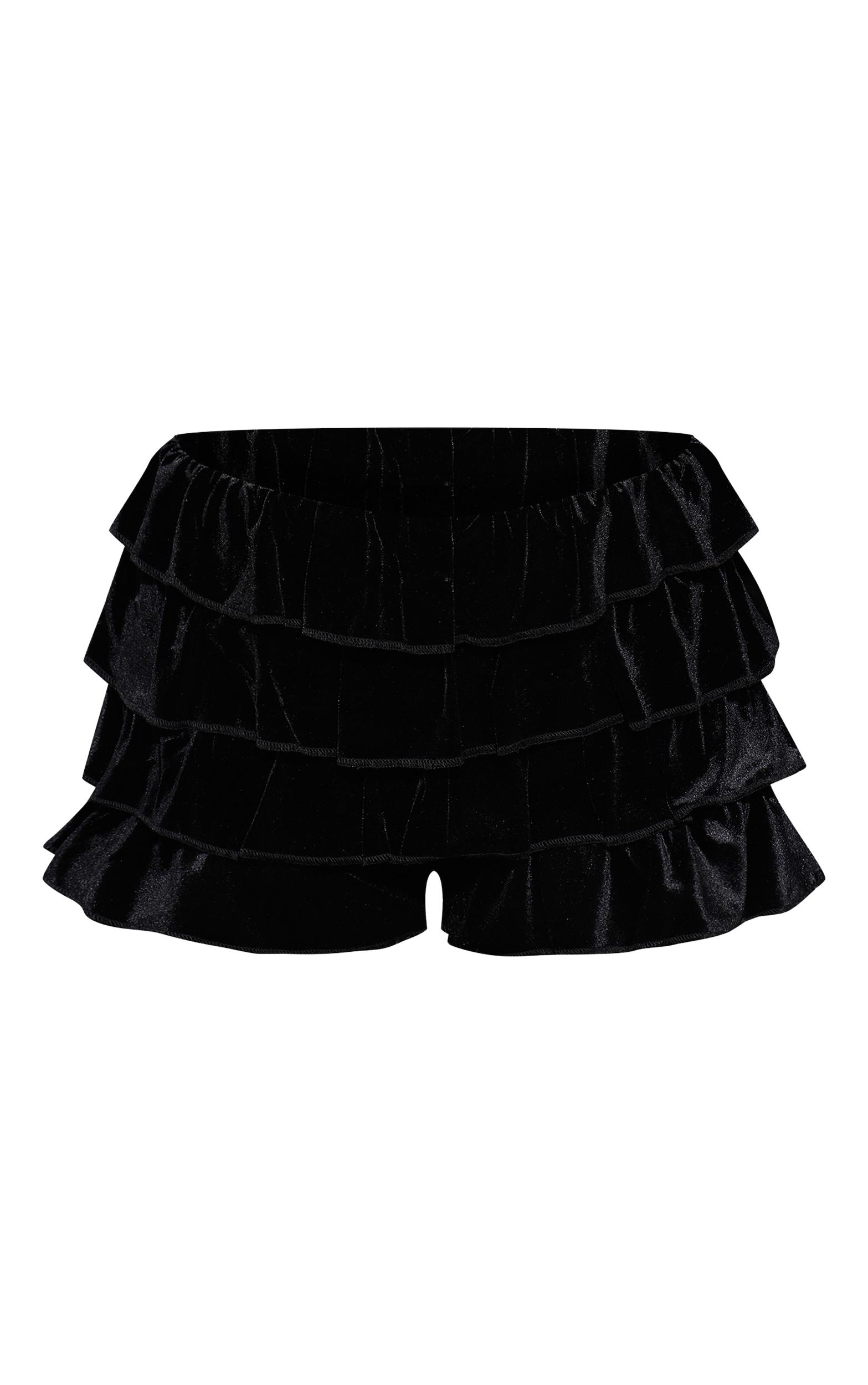 Black Textured Drawstring Shorts Product Image