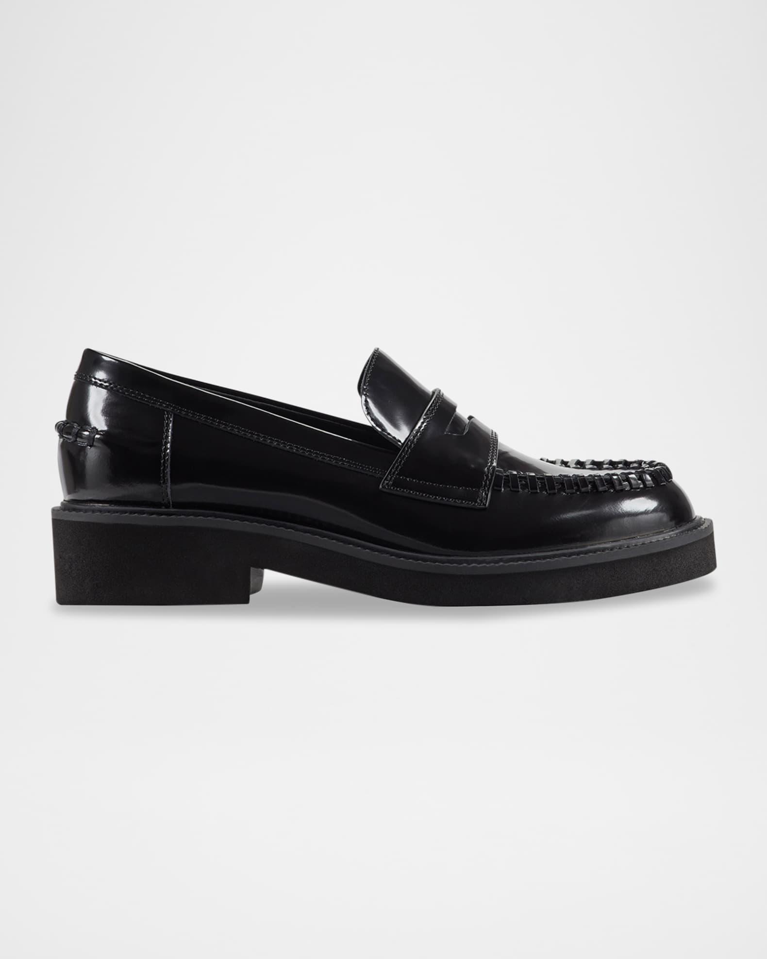 Dagman Whipstitch Leather Loafers Product Image