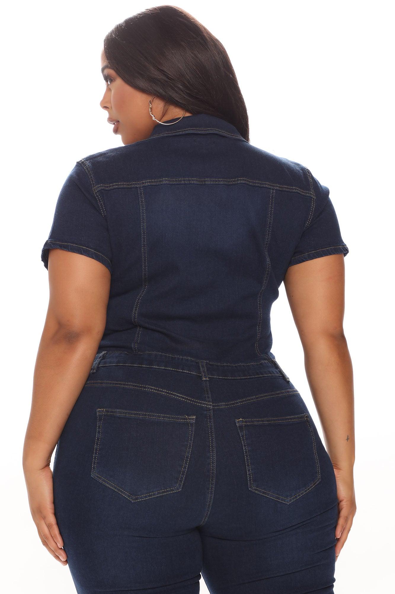 Day Dreaming Denim Jumpsuit - Denim Product Image
