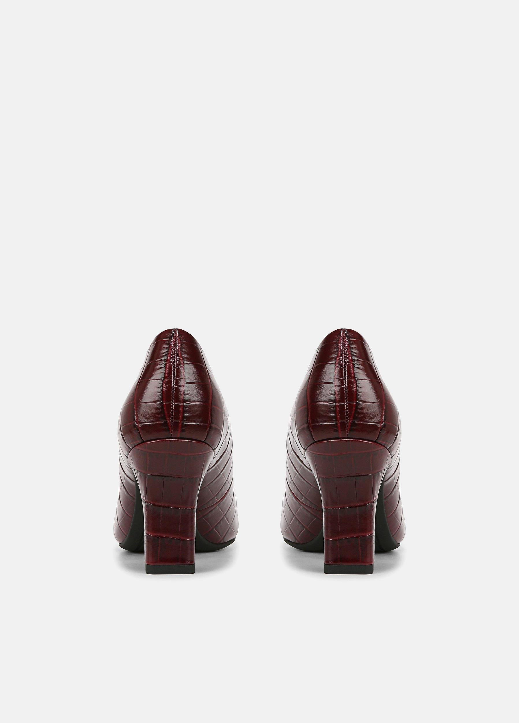 Diane Croc-Embossed Leather Pump Product Image