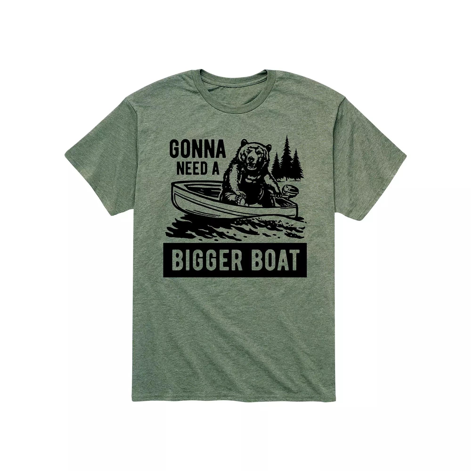 Men's "Gonna Need A Bigger Boat" Bear Tee,  Product Image