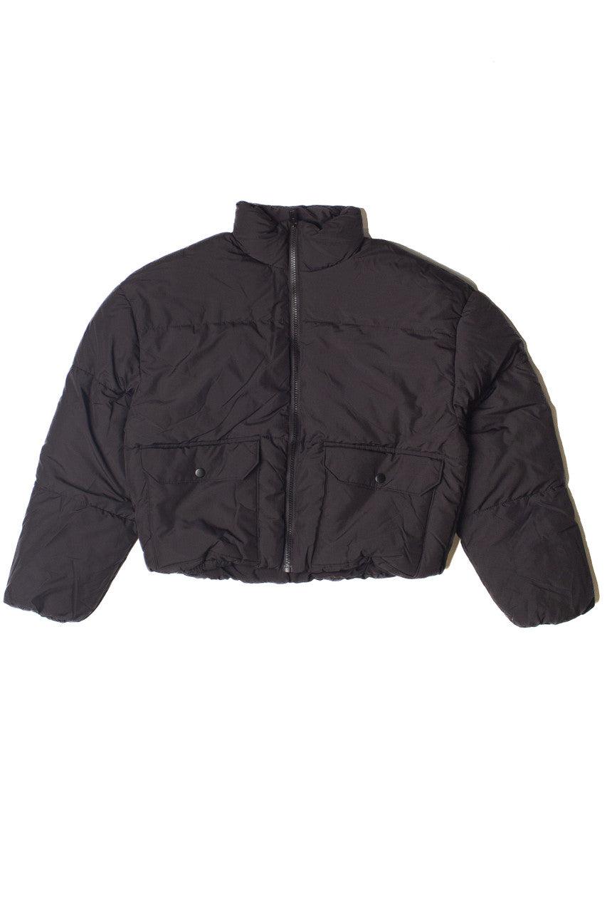 Stand Collar Cropped Puffer Jacket Product Image