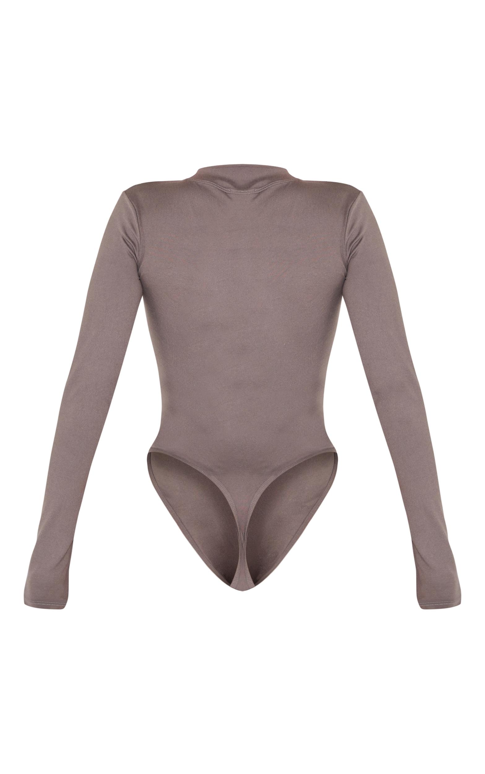 Shape Charcoal Sculpted Long Sleeve Bodysuit Product Image