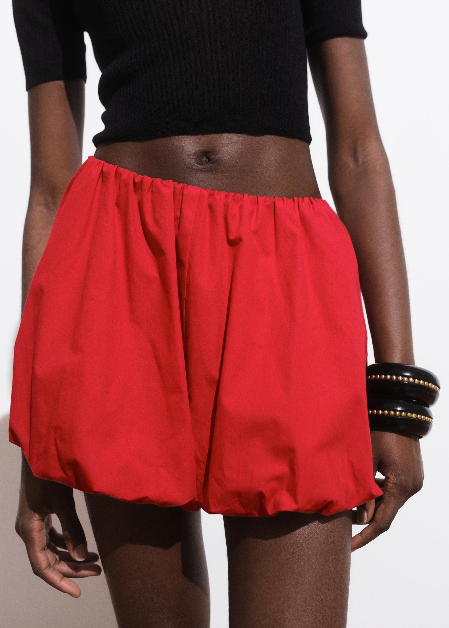 Balloon mini-shorts - Women | MANGO USA Product Image