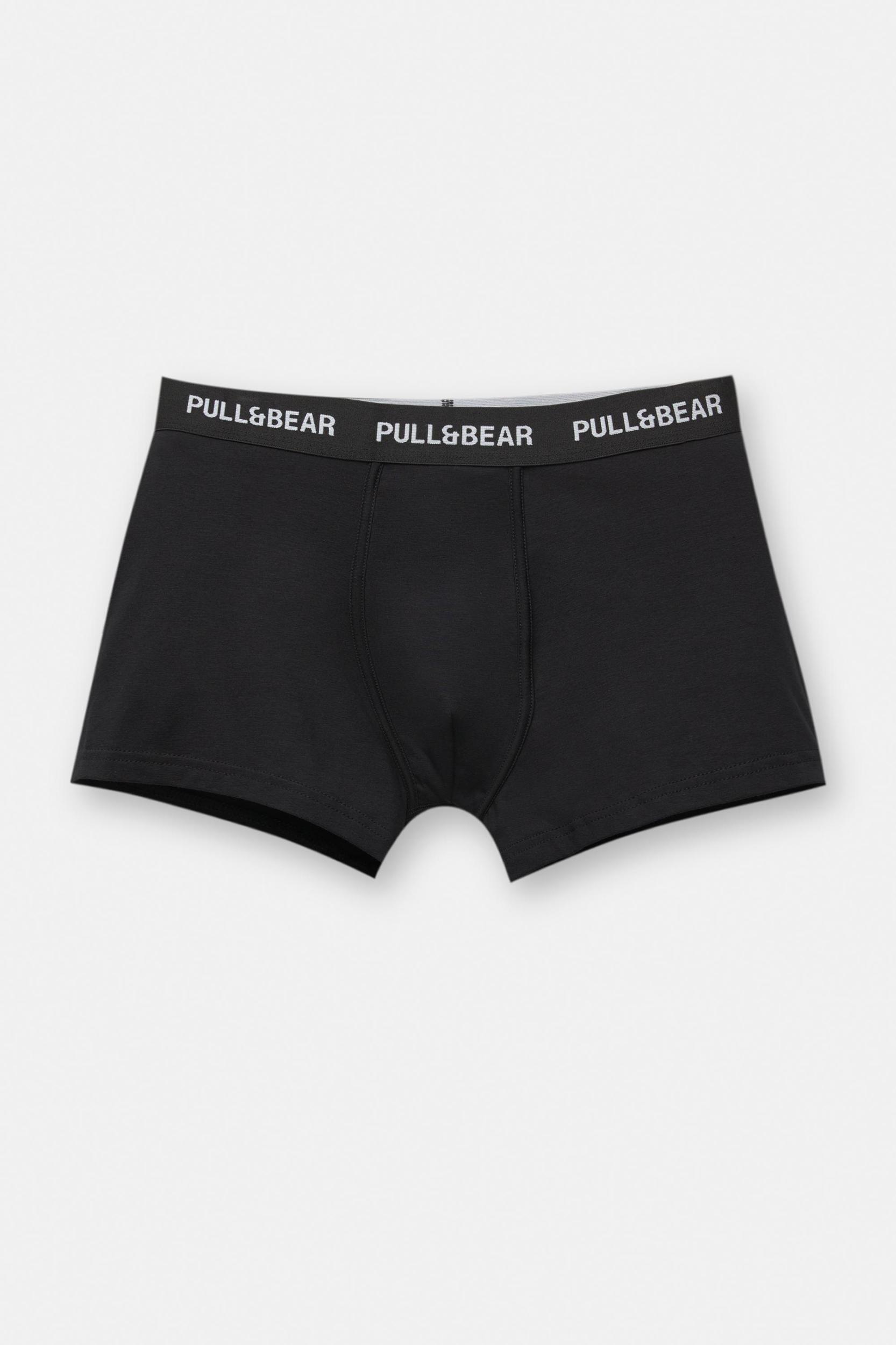 3-pack of black boxers with small logo Product Image