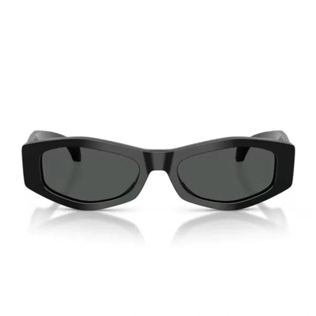 VERSACE Ve4487 Oval Logo-print Sunglasses In Black Product Image