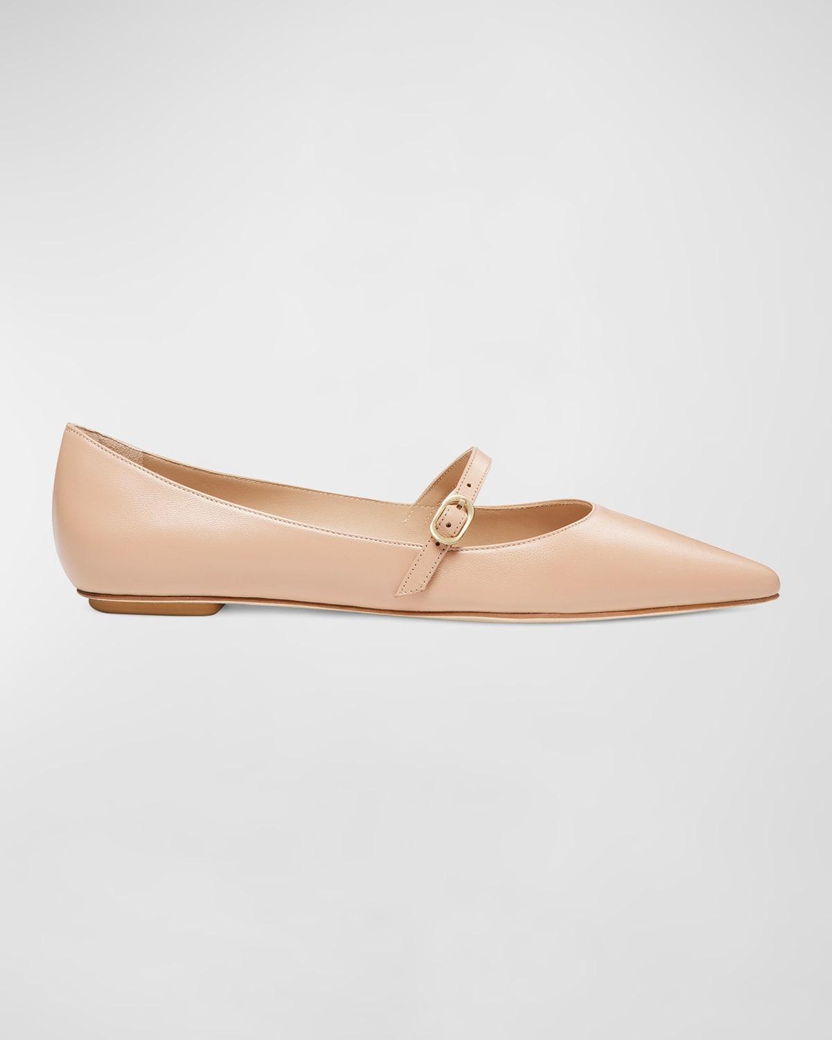 Womens Emilia Leather Mary Jane Ballet Flats Product Image