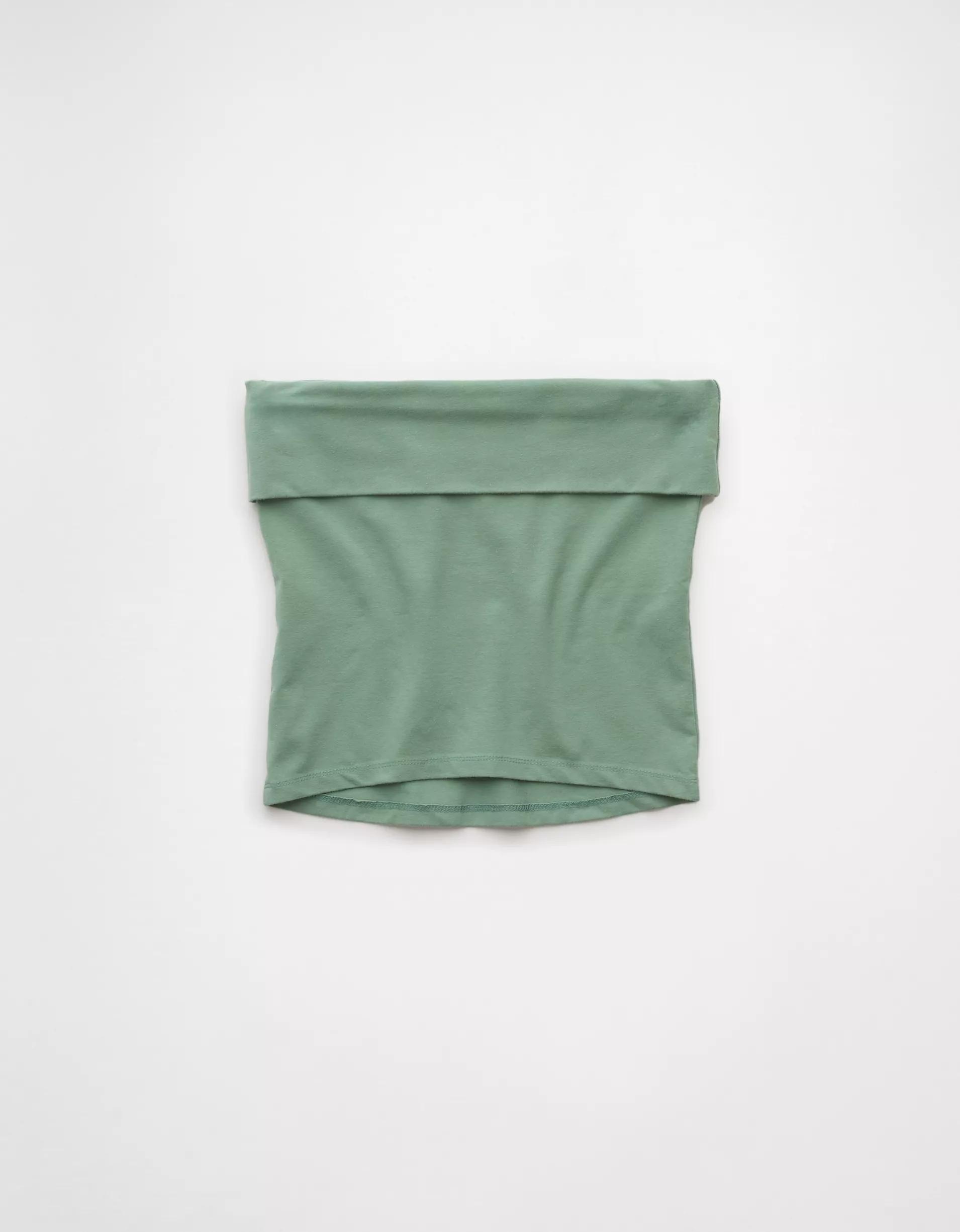 AE It Knit Foldover Tube Top Product Image