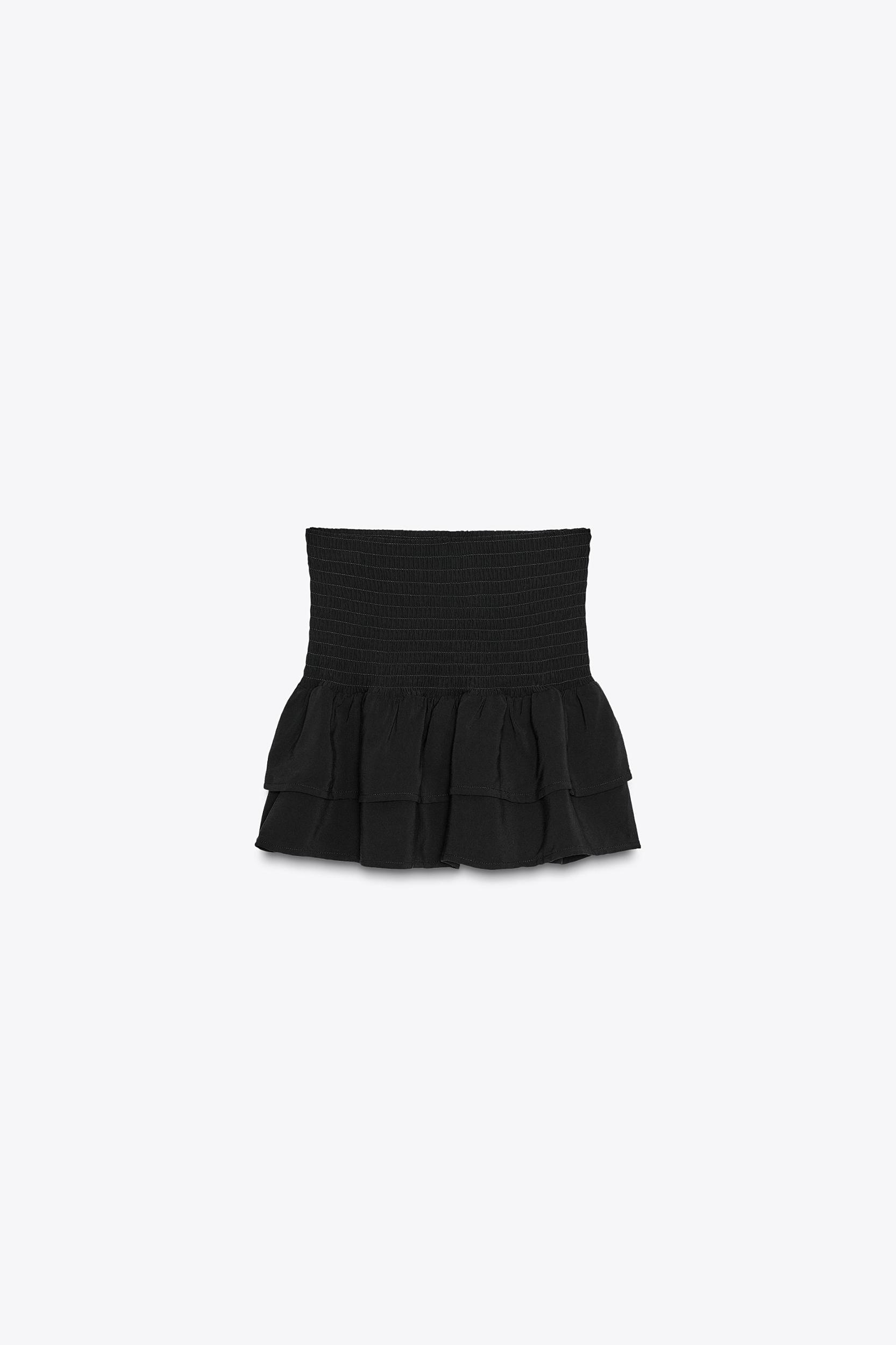 WIDE WAISTBAND RUFFLE SHORTS Product Image