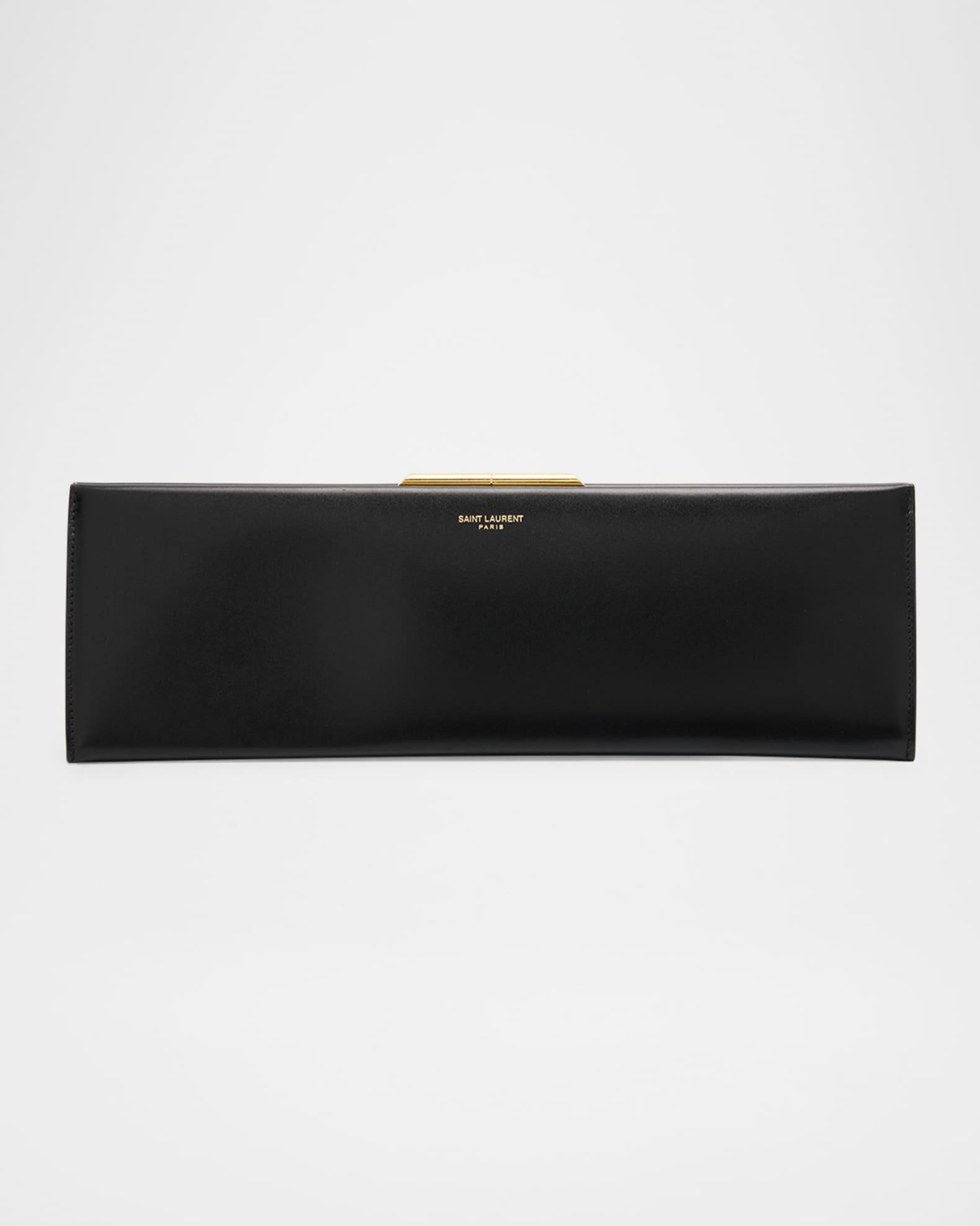 Midnight Large Pochette Clutch Bag in Leather Product Image