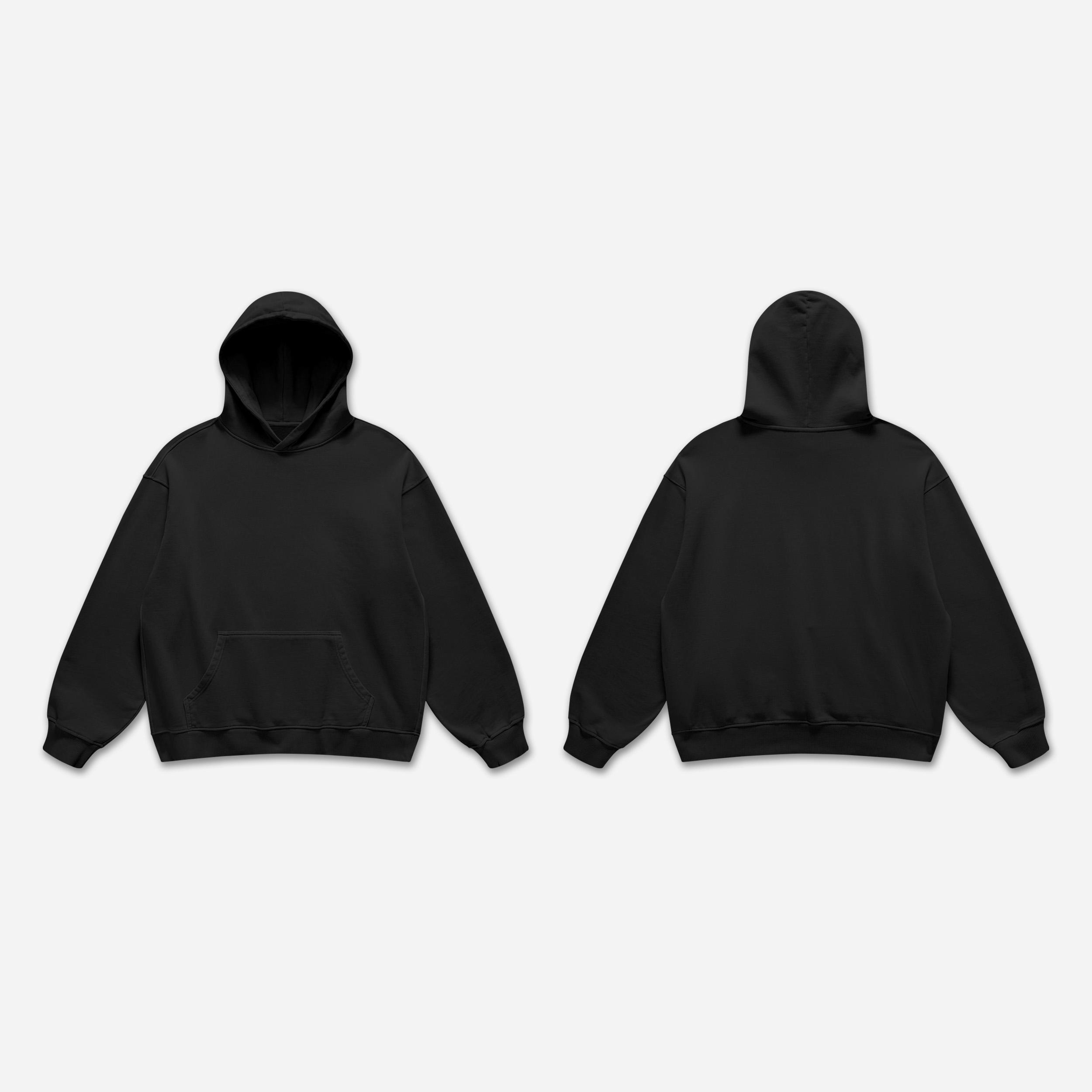 Oversized Heavyweight Cotton Fleece Hoodie Sweatshirt Product Image