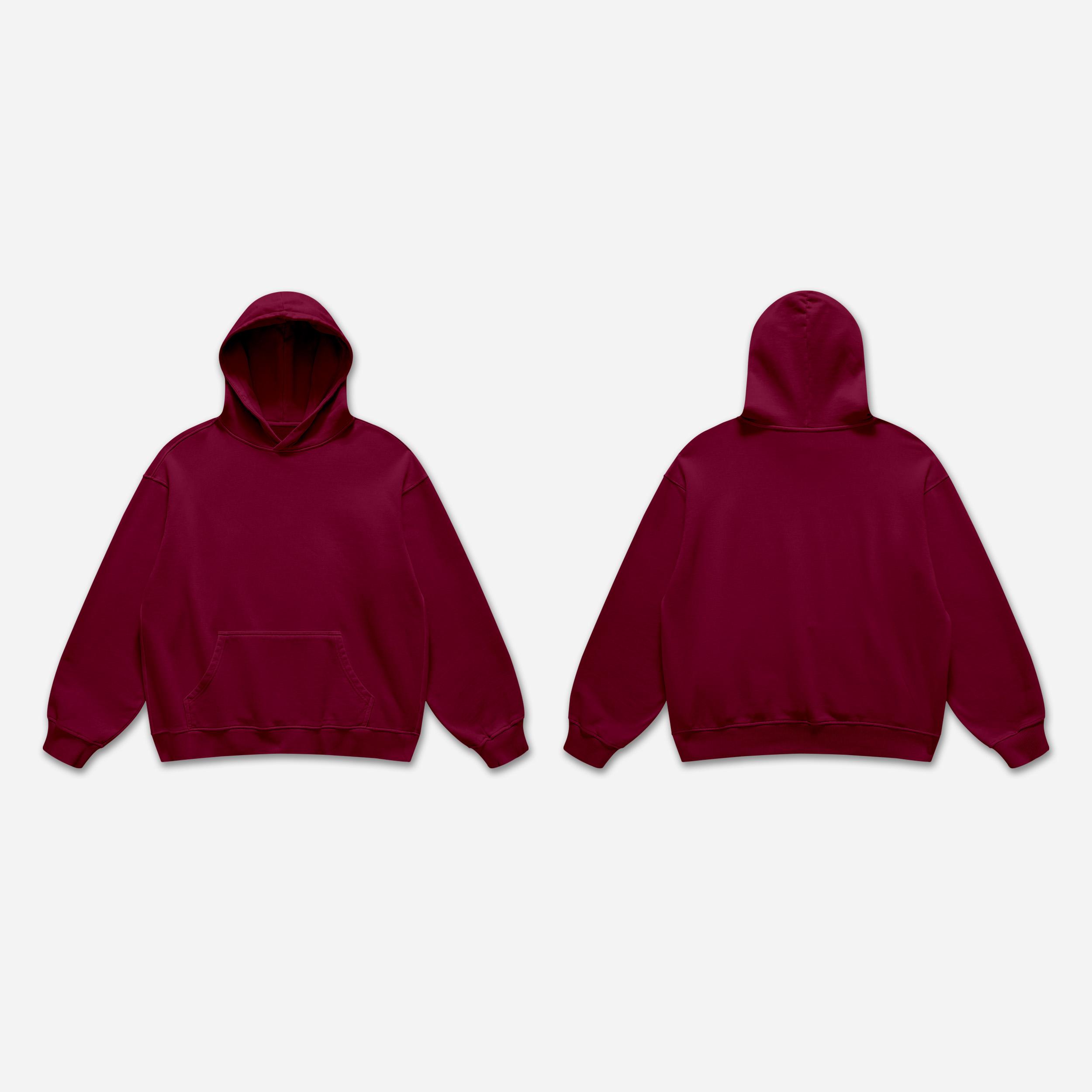 Oversized Heavyweight Cotton Fleece Hoodie Sweatshirt Product Image