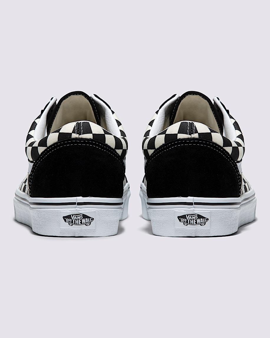 Old Skool Checkerboard Shoe in Black / White| Vans US Product Image