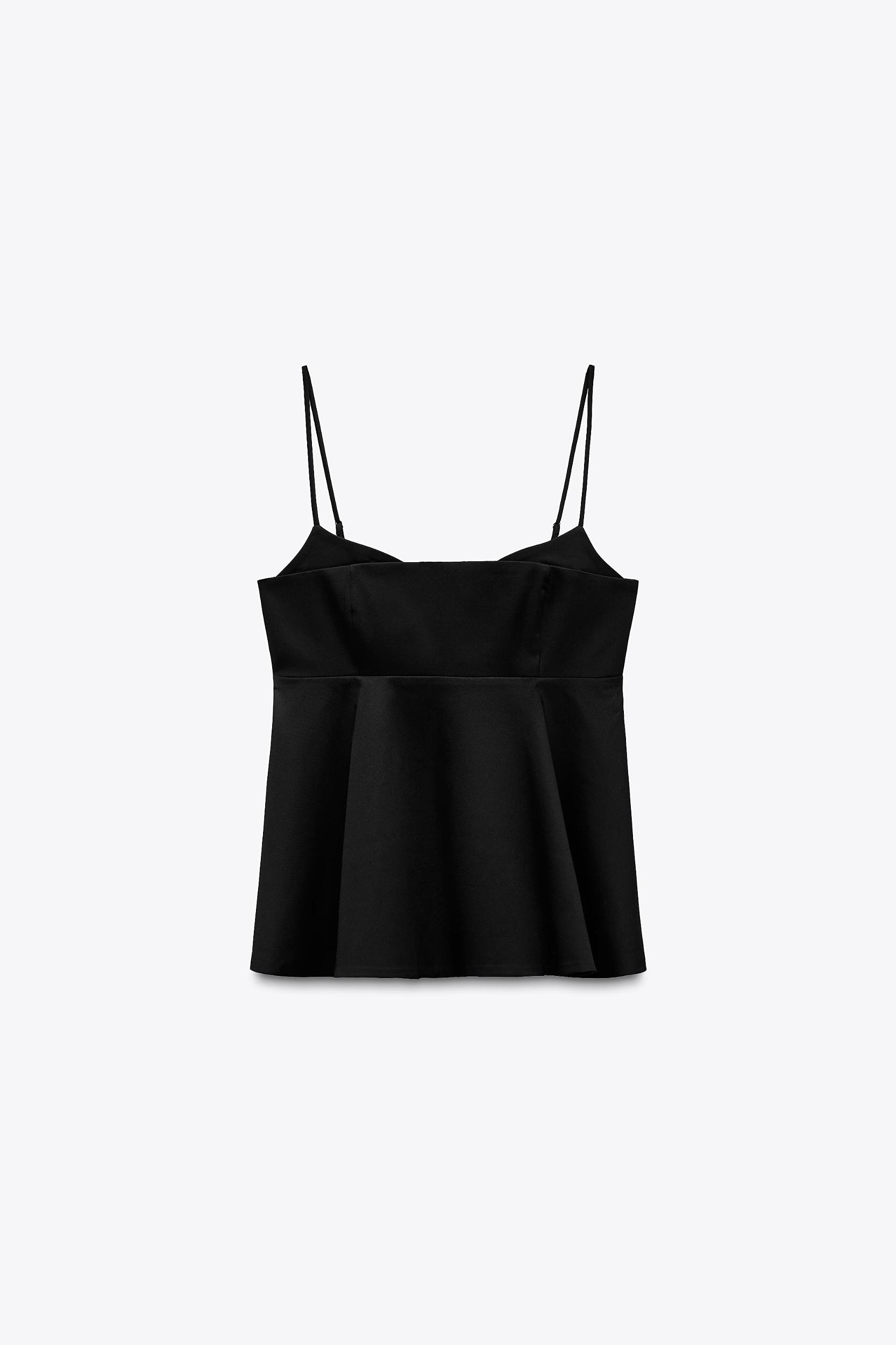 STRAPPY PEPLUM EFFECT TOP Product Image