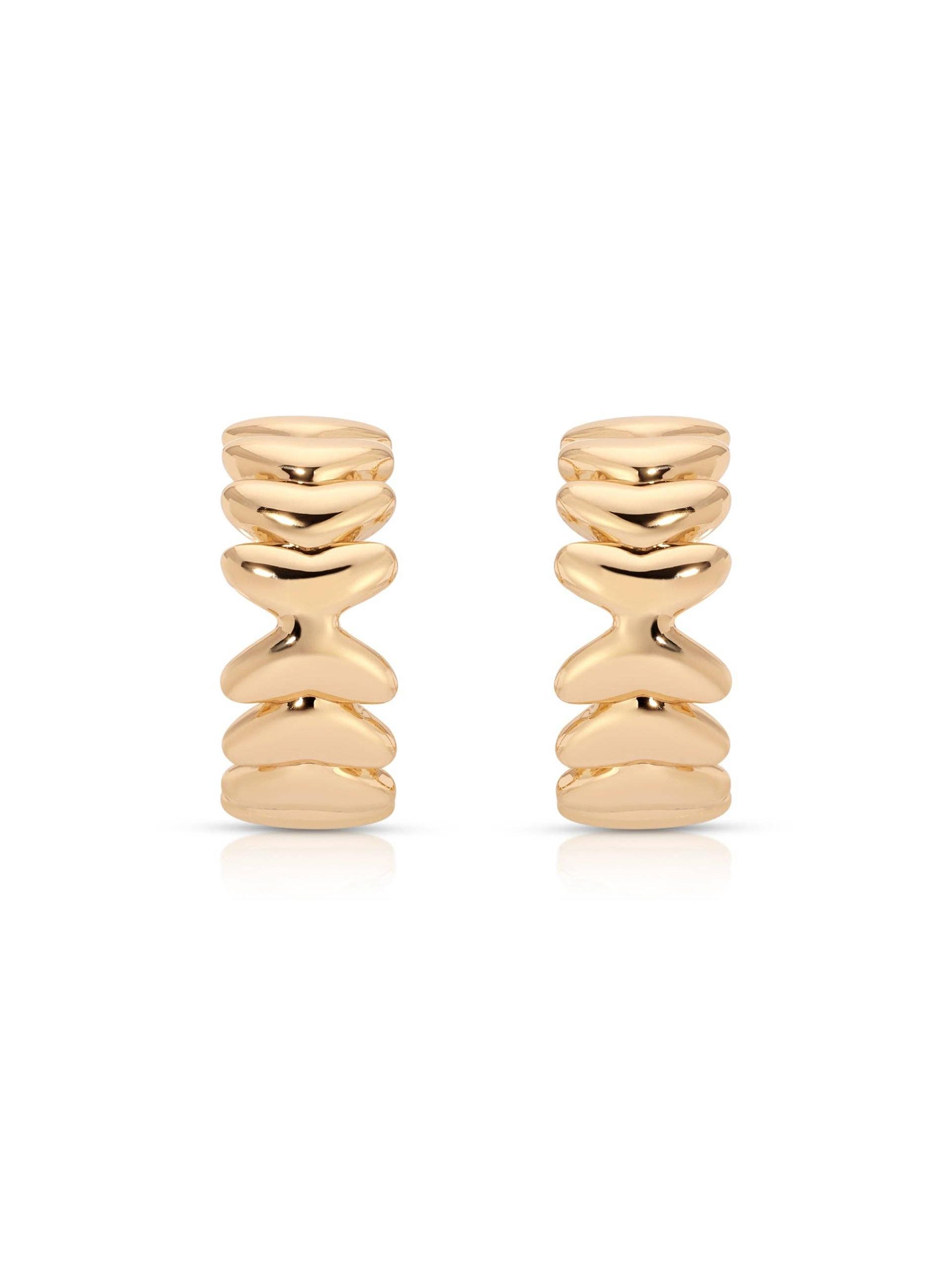 Small Metal Moderna Hoops Product Image