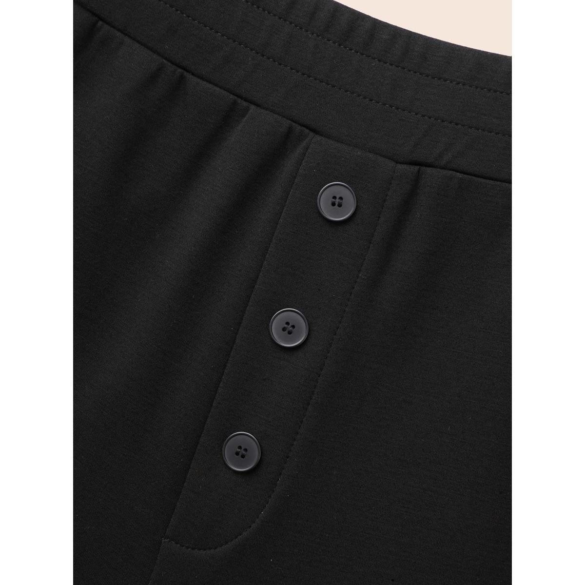 Plus Size Supersoft Wide-Leg Pants Women Indigo Casual Wide Leg Mid Rise Everyday Pants BloomChic 28/5X Product Image