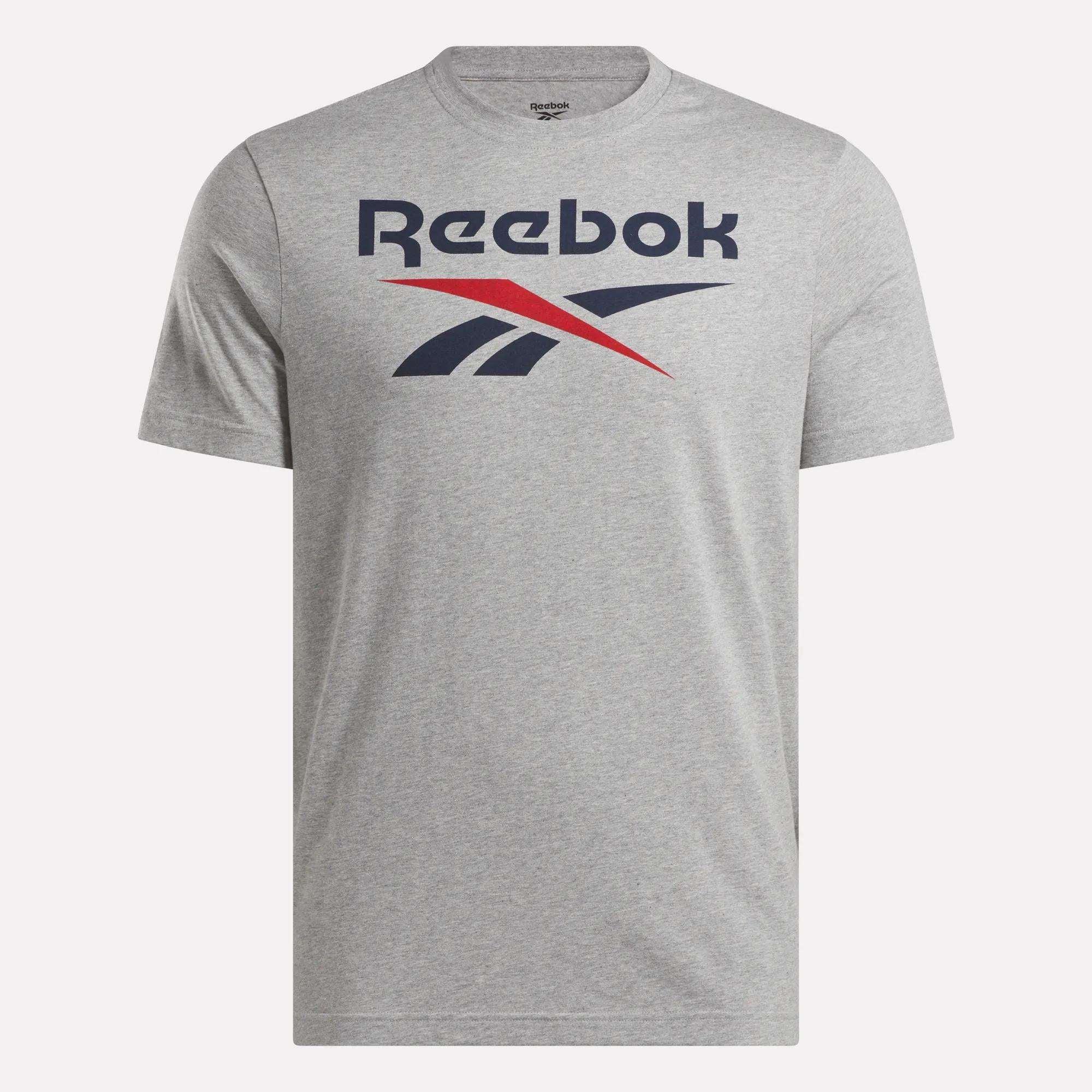 Men's Reebok Identity Big Stacked Logo T-Shirt Male Product Image