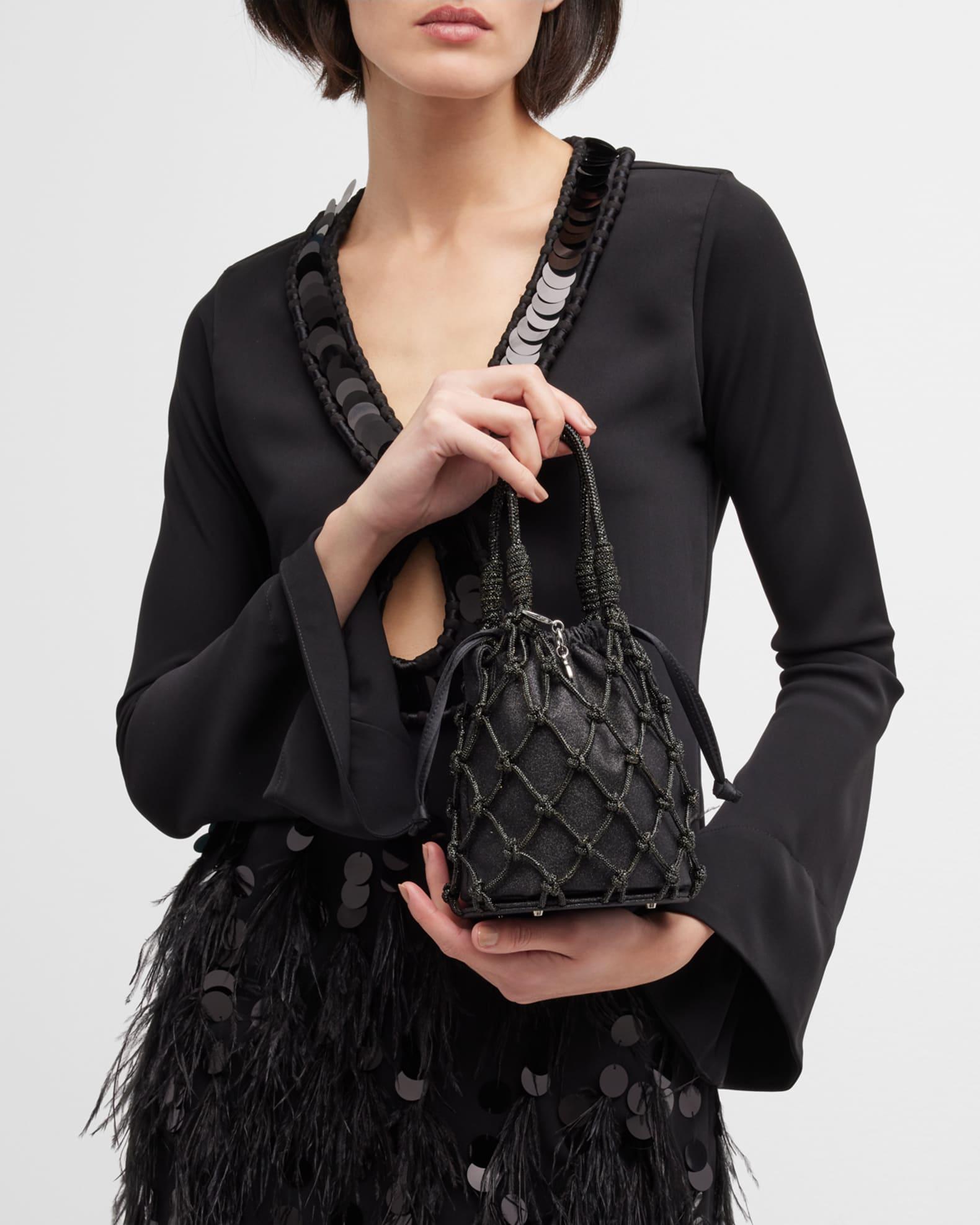 Sparkle Crystal Net Top-Handle Bag Product Image