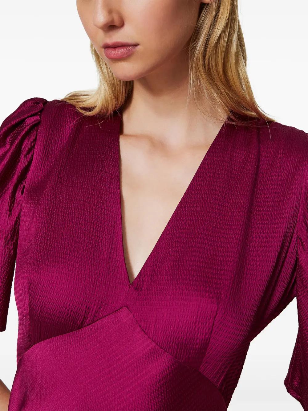 hammered satin dress Product Image