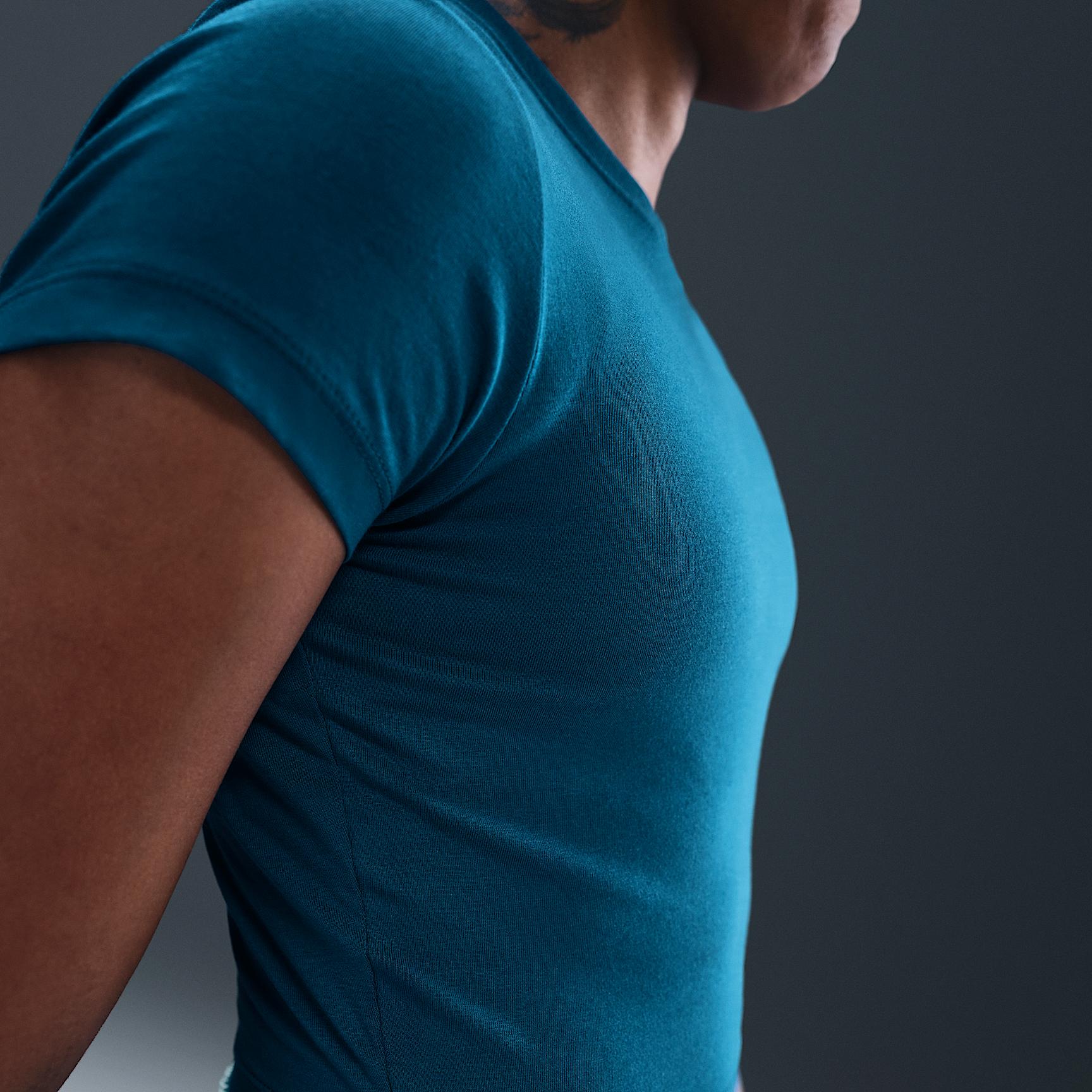 Nike Womens Sabrina Short-Sleeve Cropped T-Shirt | HV6990-415 Product Image