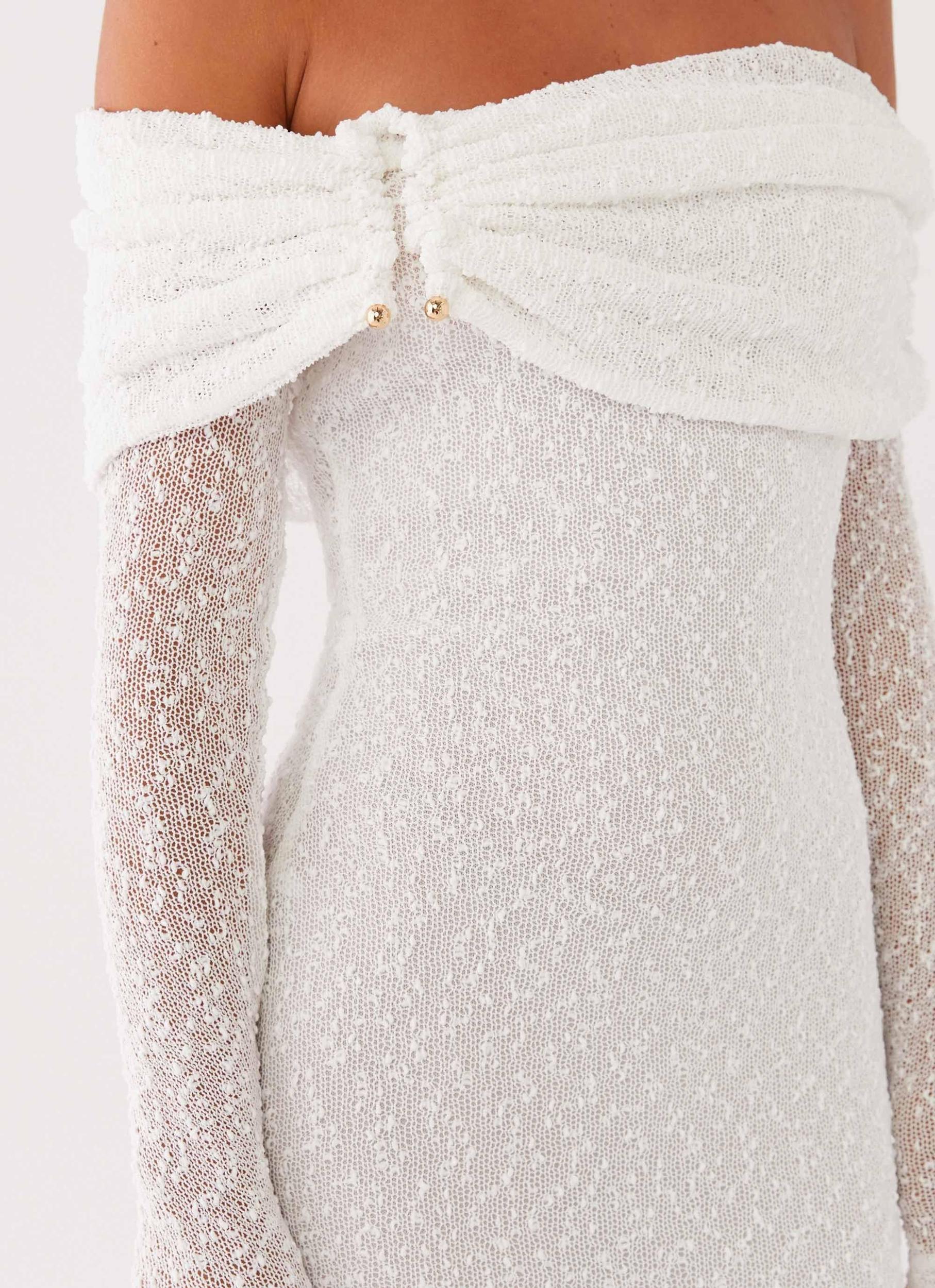 Pollyanna Knit Hardware Maxi Dress - Ivory Product Image