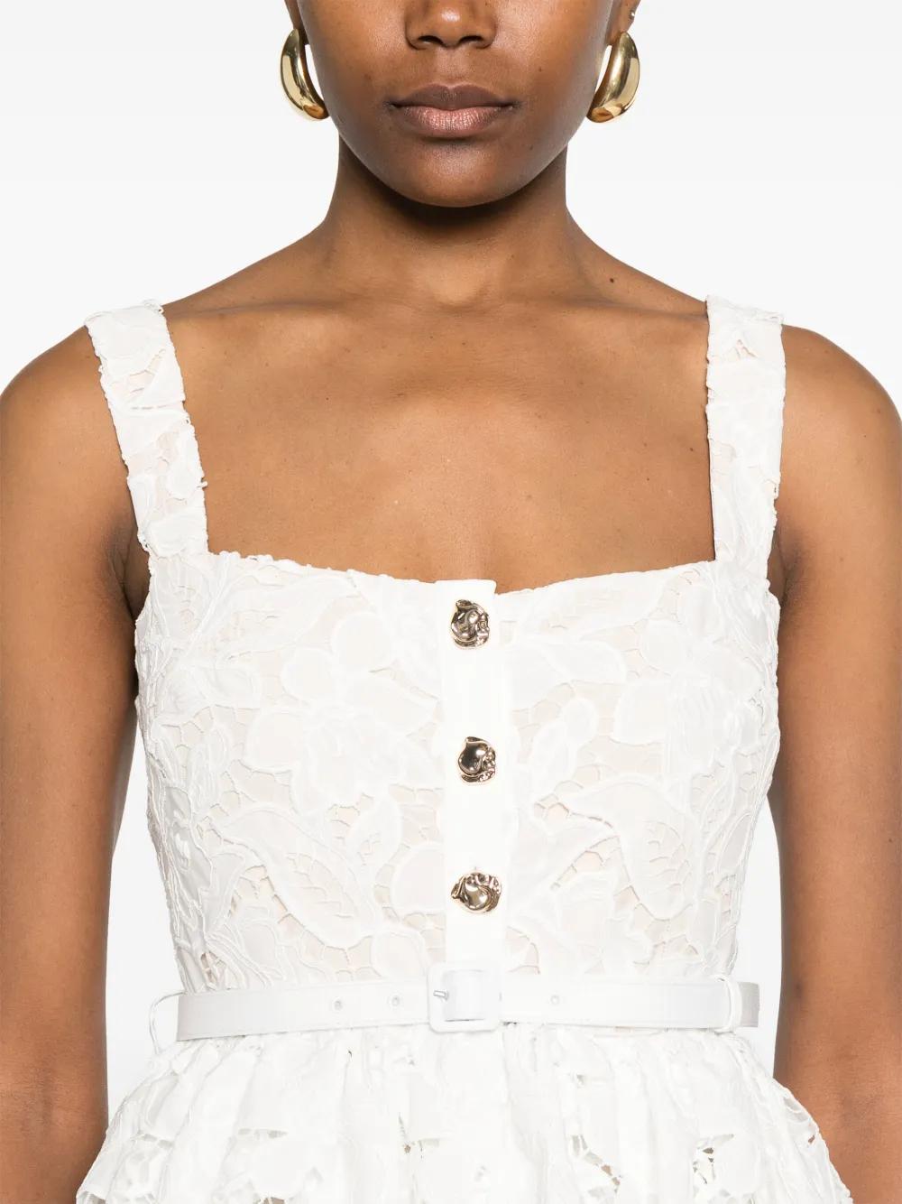 lace tiered mini dress Product Image