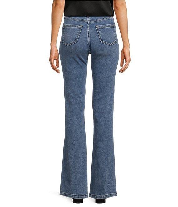 KARL LAGERFELD PARIS Flare Leg Stretch Denim Sailor Jeans Product Image